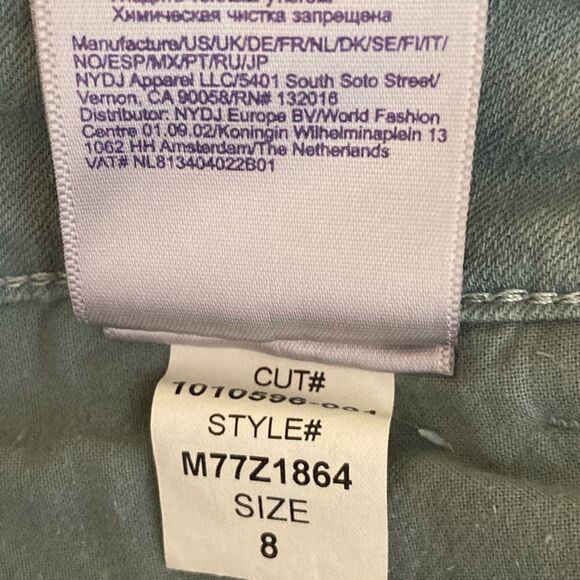 NYDJ - Alina Convertible Ankle Mid Rise Straight Jeans - Women's size - 8/29 - Picture 8 of 11